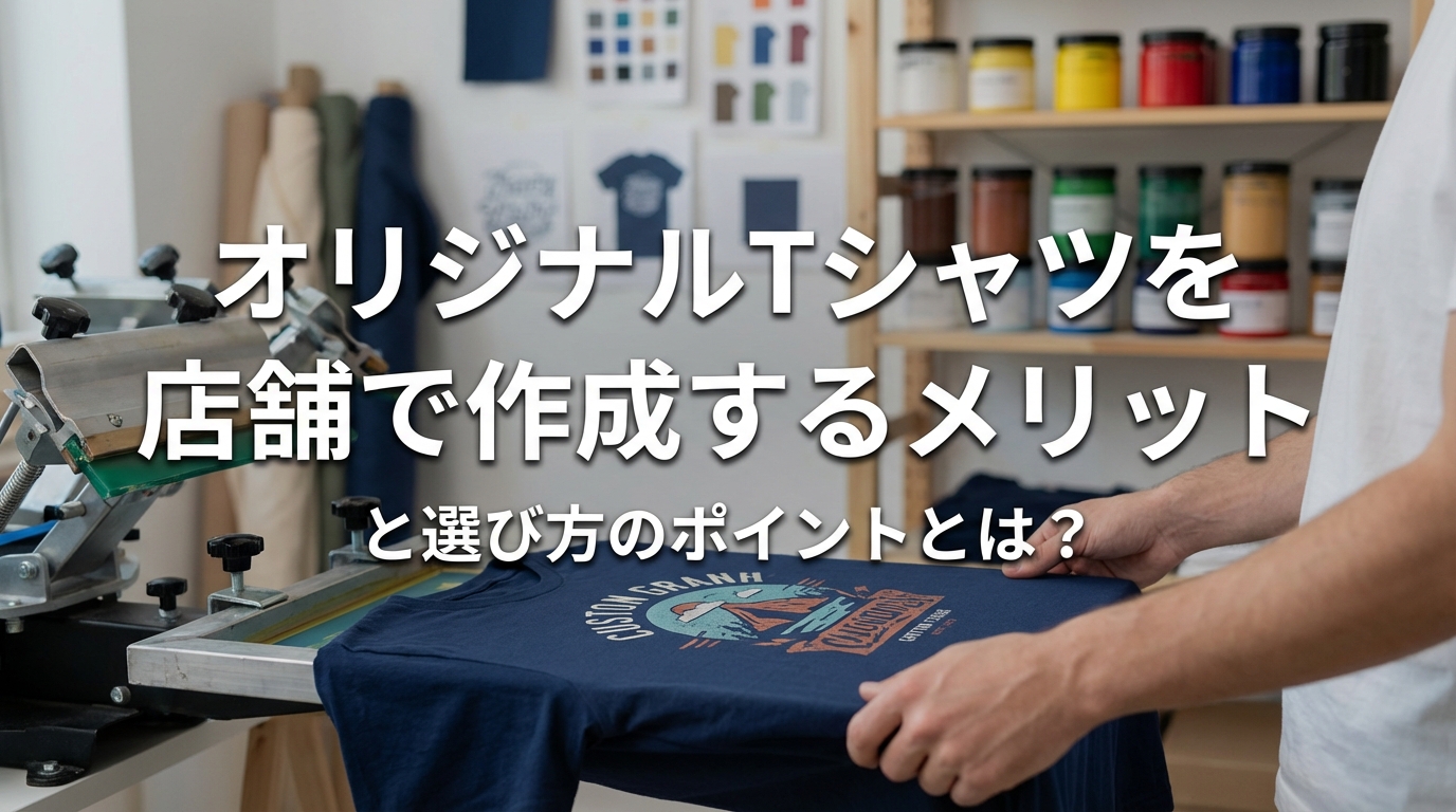 オリジナルTシャツを店舗で作成するメリットと選び方のポイントとは?