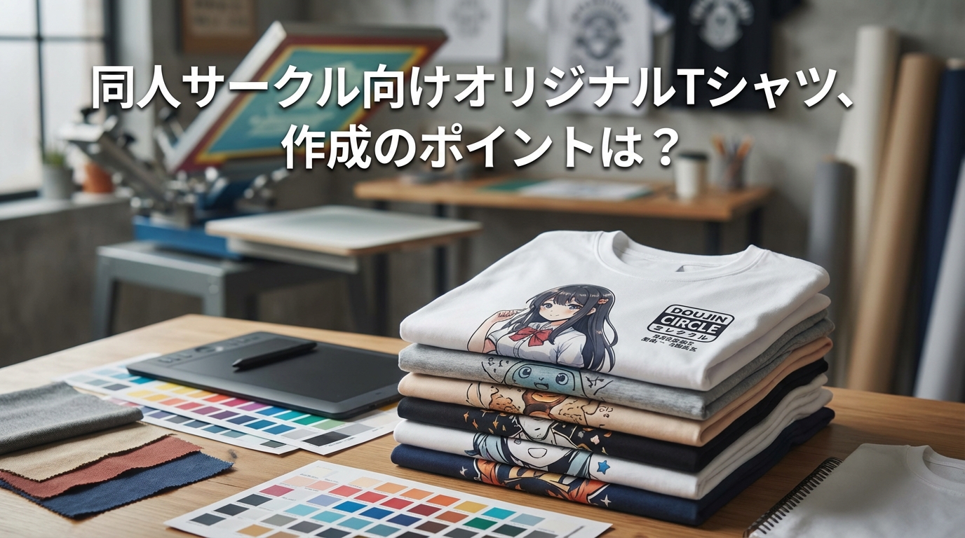 同人サークル向けオリジナルTシャツ、作成のポイントは？