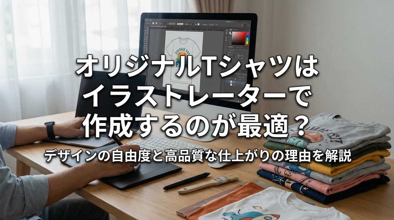 オリジナルTシャツはイラストレーターで作成するのが最適?