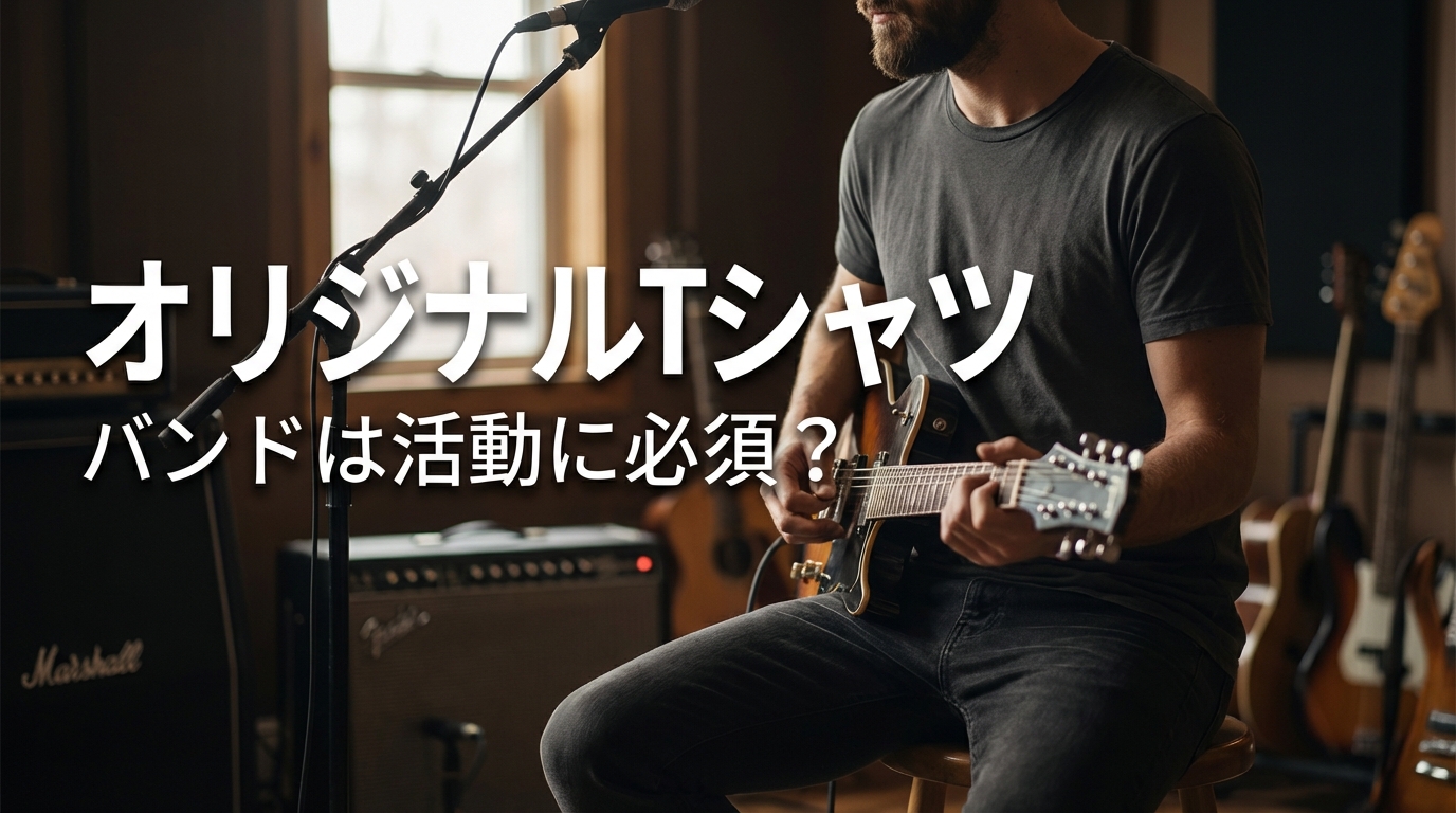 オリジナルTシャツ バンドは活動に必須？