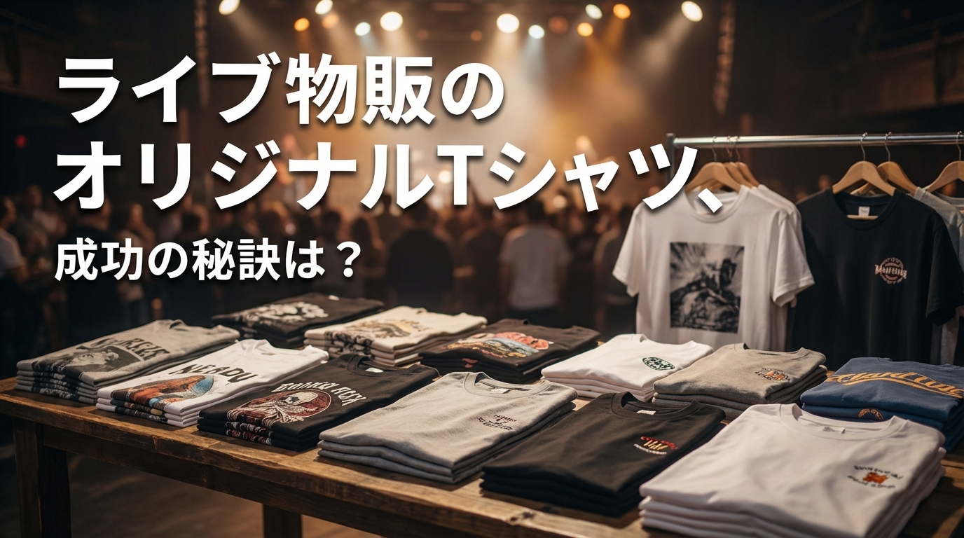 ライブ物販のオリジナルTシャツ、成功の秘訣は？
