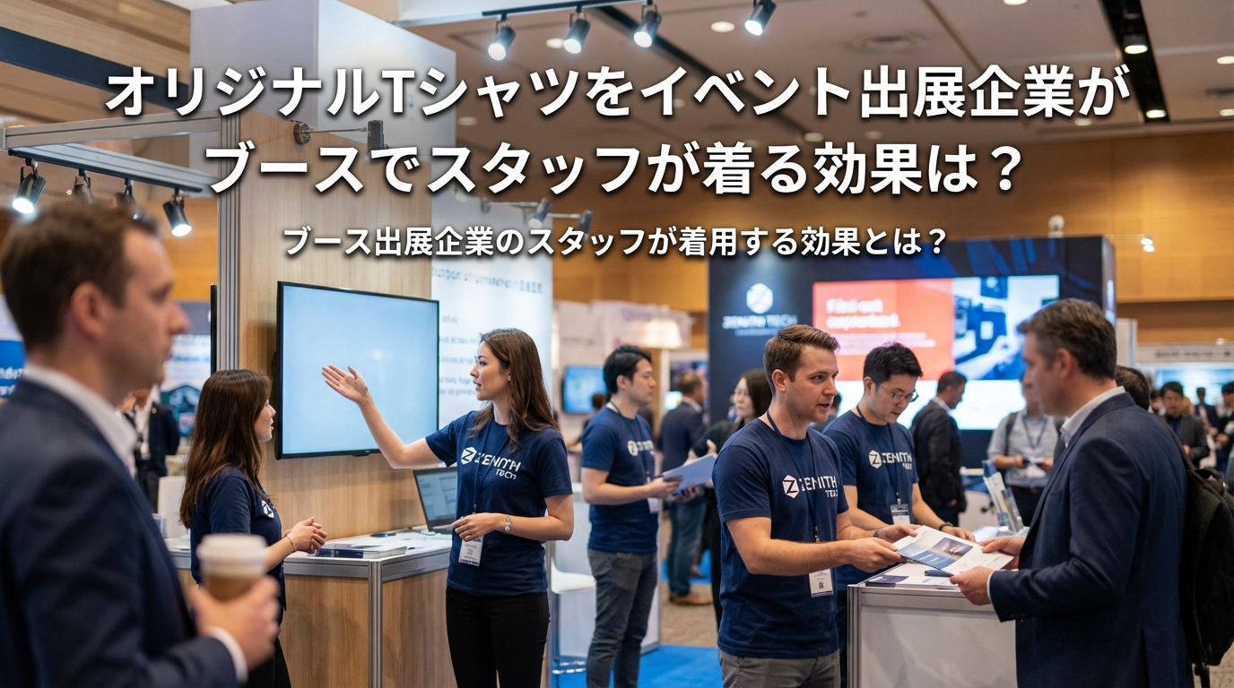 オリジナルTシャツをイベント出展企業がブースでスタッフが着る効果は？