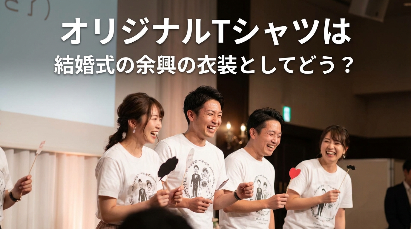 オリジナルTシャツは結婚式の余興の衣装としてどう?