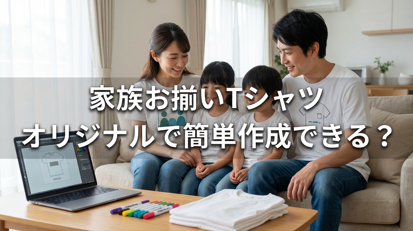 家族お揃いTシャツ、オリジナルで簡単作成できる?