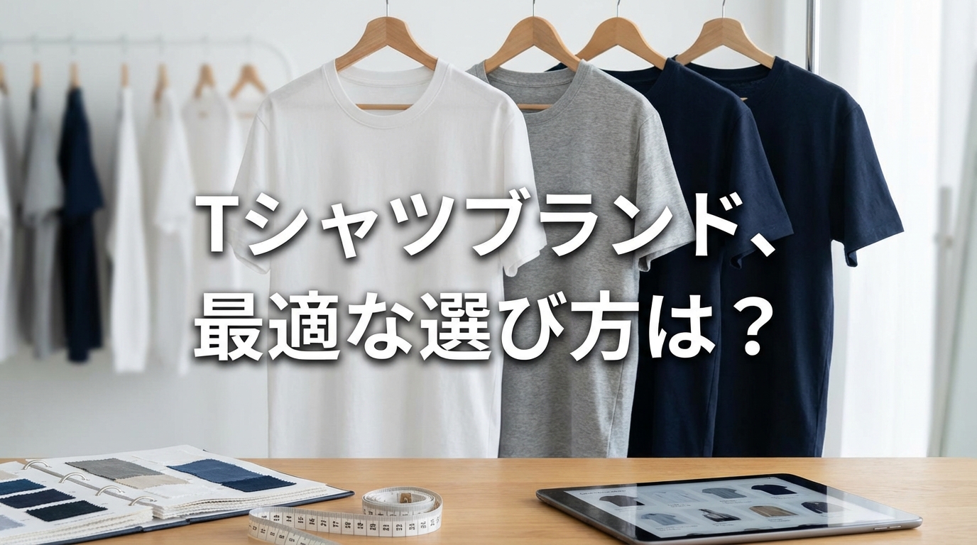 Tシャツブランド、最適な選び方は?