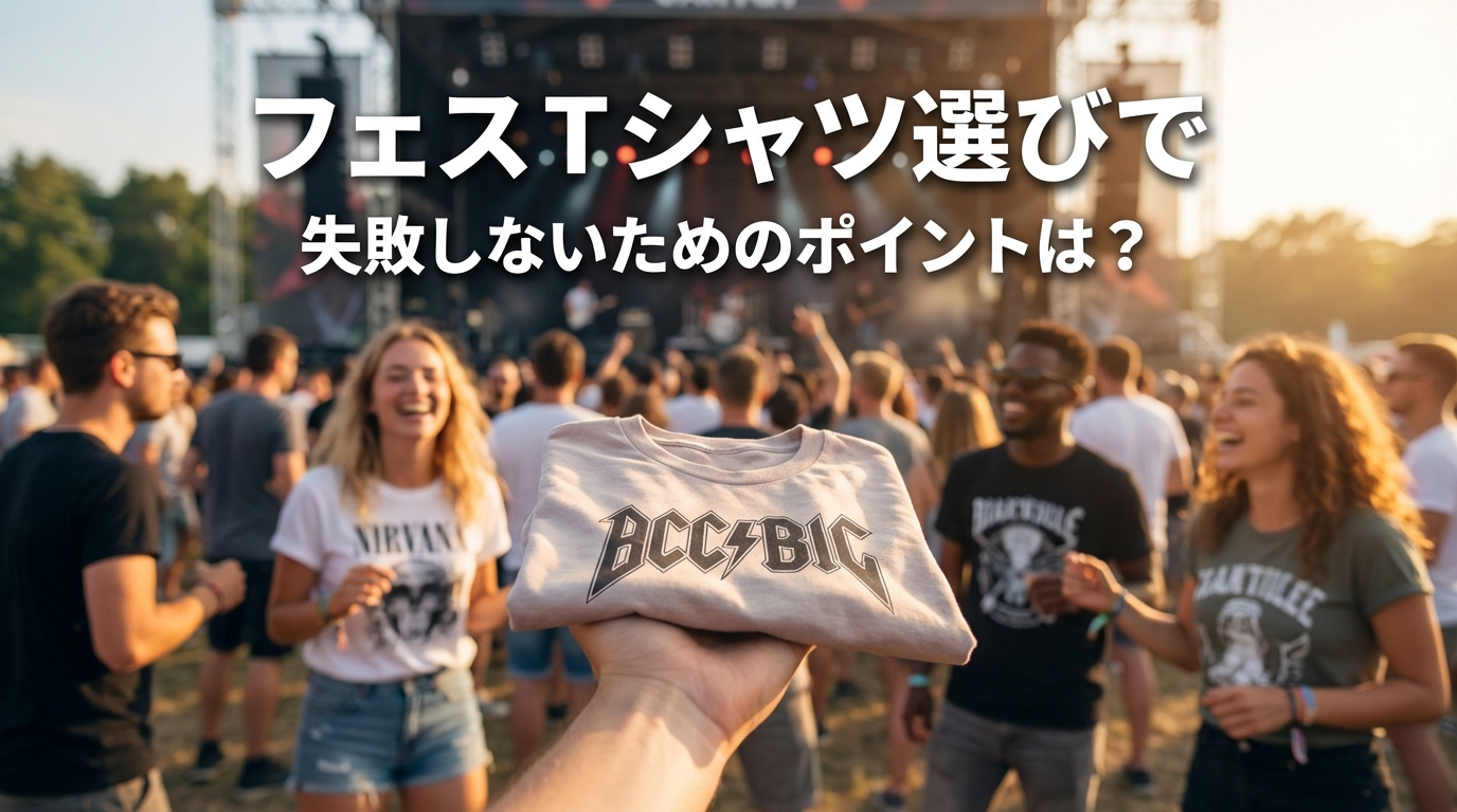 フェス Tシャツ選びで失敗しないためのポイントは？