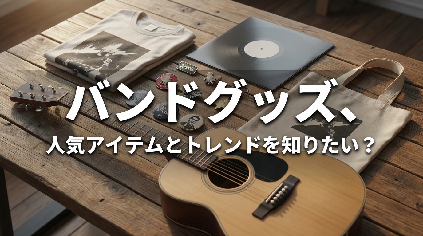 バンドグッズ、人気アイテムとトレンドを知りたい?