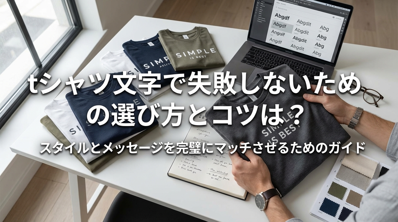 tシャツ文字で失敗しないための選び方とコツは？