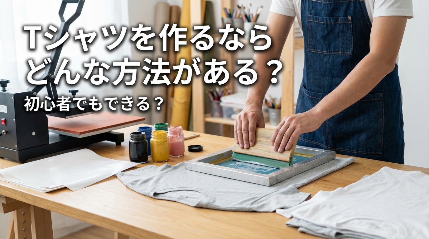 Tシャツを作るならどんな方法がある？初心者でもできる？