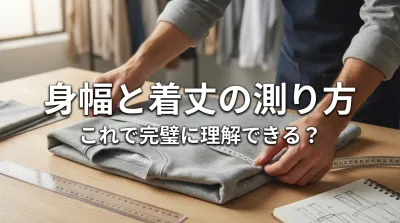 身幅と着丈の測り方、これで完璧に理解できる？
