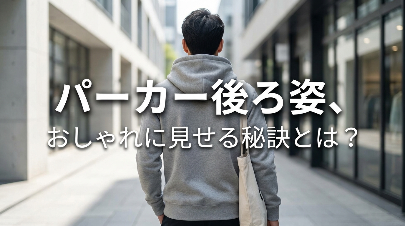 パーカー後ろ姿、おしゃれに見せる秘訣とは？
