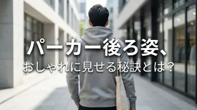パーカー後ろ姿、おしゃれに見せる秘訣とは？