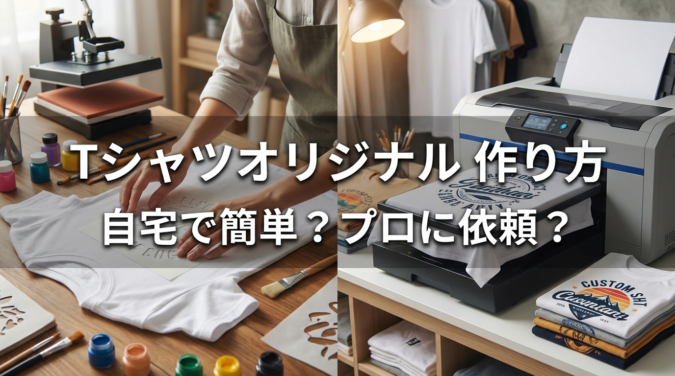 tシャツオリジナル 作り方：自宅で簡単？プロに依頼？