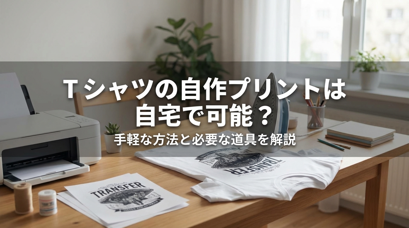 Tシャツの自作プリントは自宅で可能?