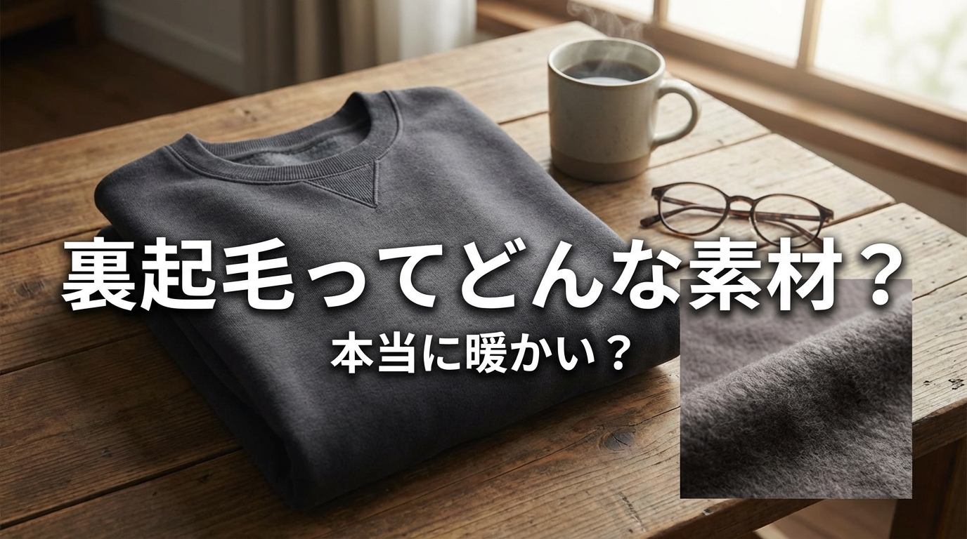 裏起毛ってどんな素材？本当に暖かい？