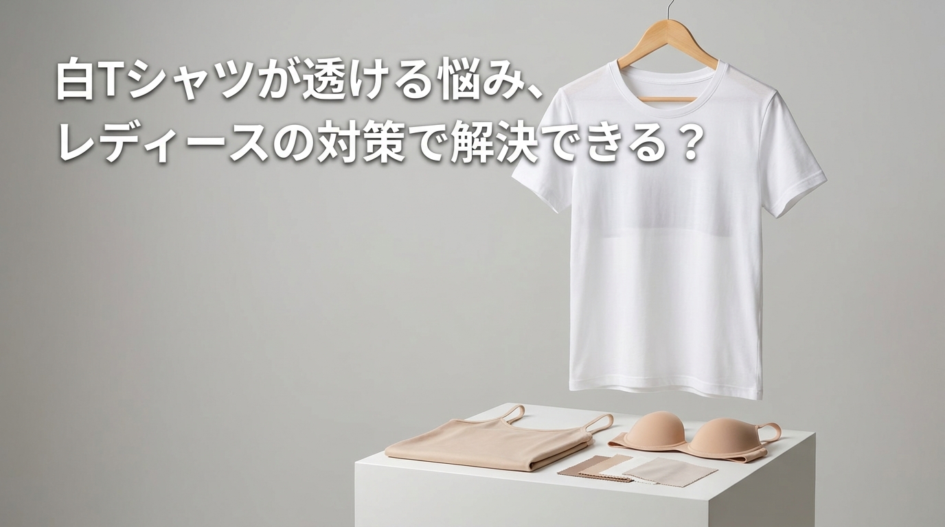 白Tシャツが透ける悩み、レディースの対策で解決できる？