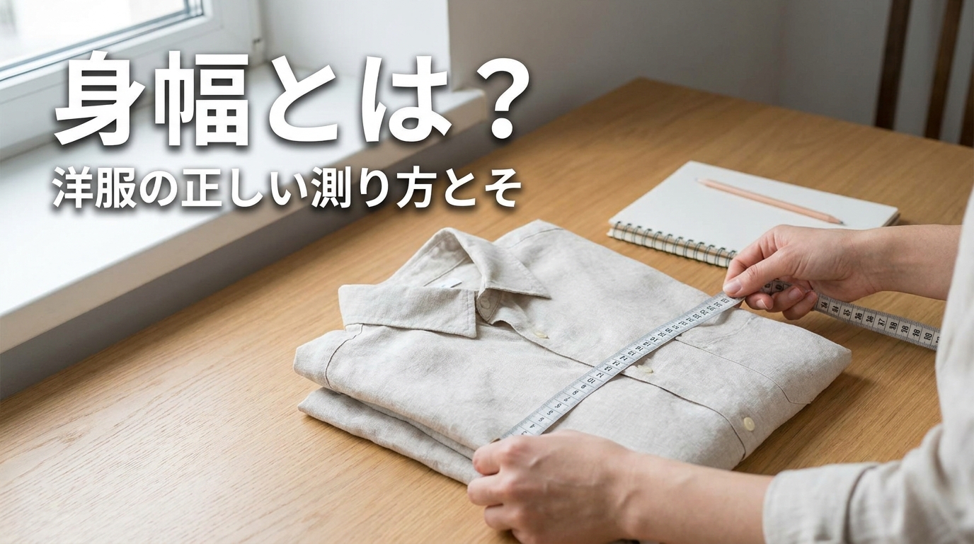 身幅とは？洋服の正しい測り方とその意味は？