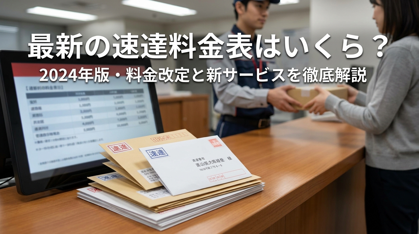 最新の速達料金表はいくら？