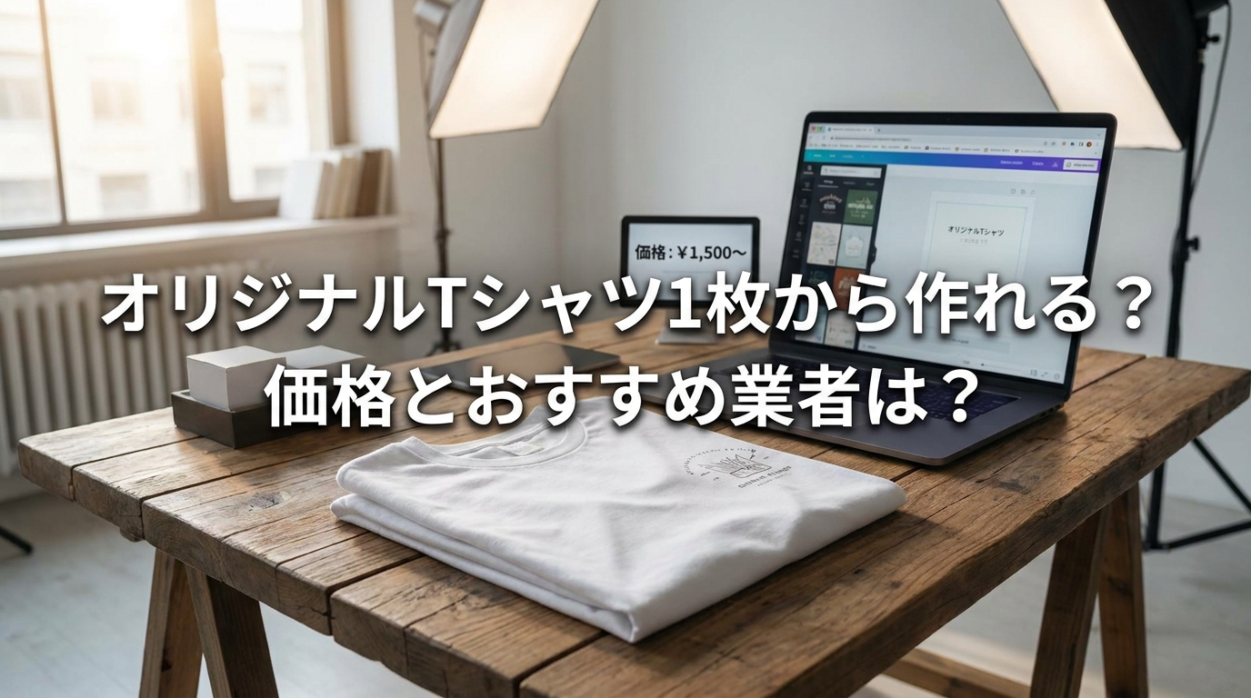 オリジナルTシャツ1枚から作れる？価格とおすすめ業者は？