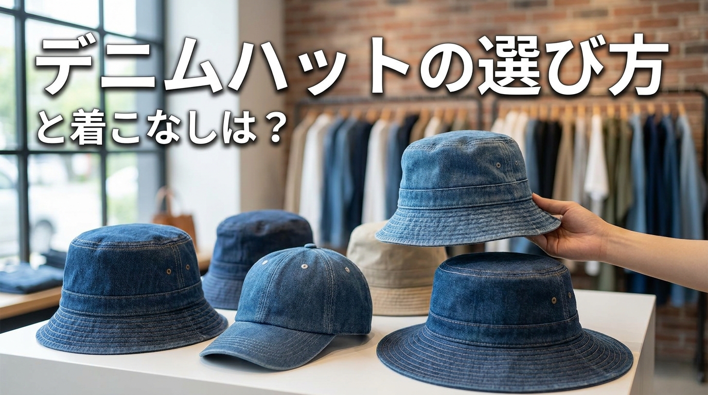 デニムハットの選び方と着こなしは？