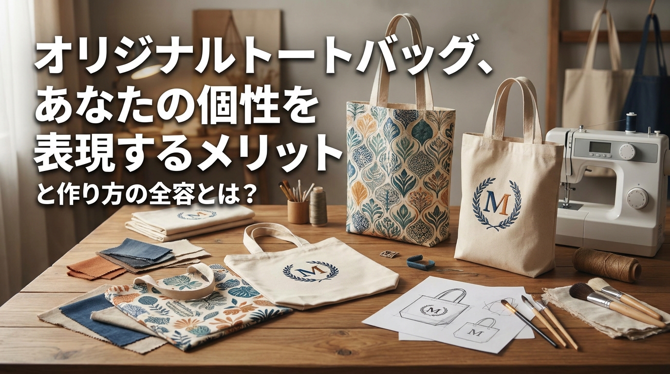 オリジナルトートバッグ、あなたの個性を表現するメリットと作り方の全容とは？