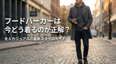 フードパーカーは今どう着るのが正解？
