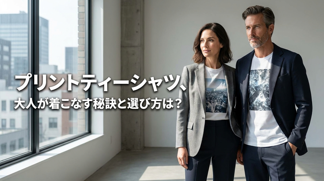 プリントティーシャツ、大人が着こなす秘訣と選び方は?