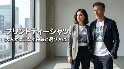 プリントティーシャツ、大人が着こなす秘訣と選び方は？