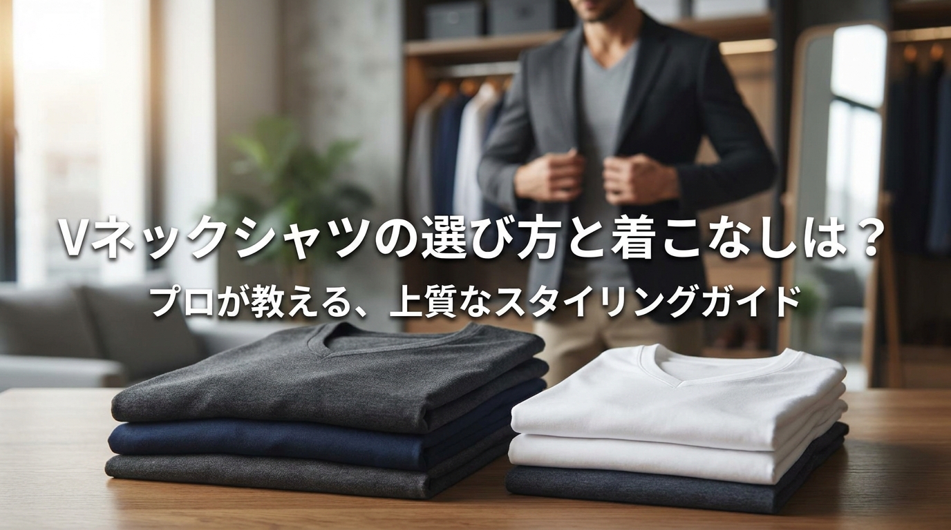 Vネックシャツの選び方と着こなしは？