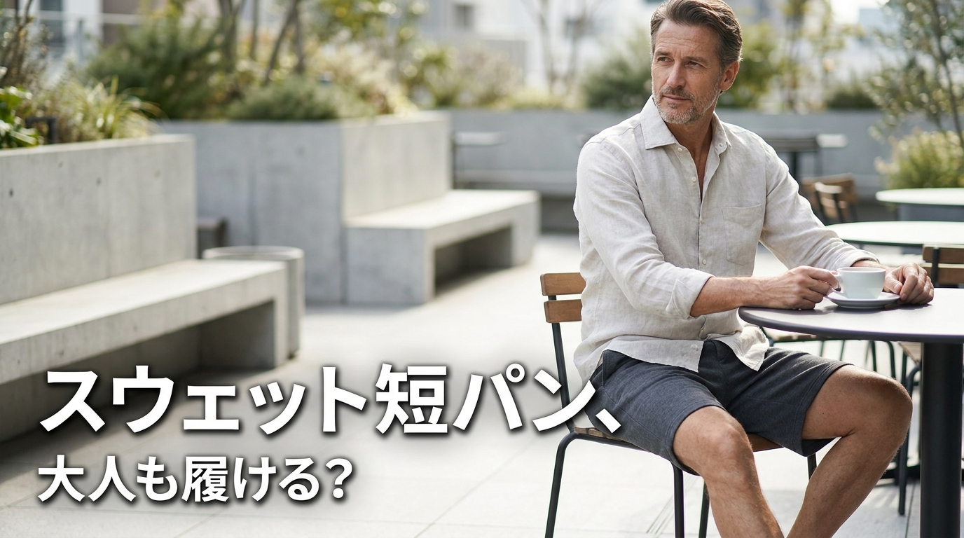 スウェット短パン、大人も履ける?