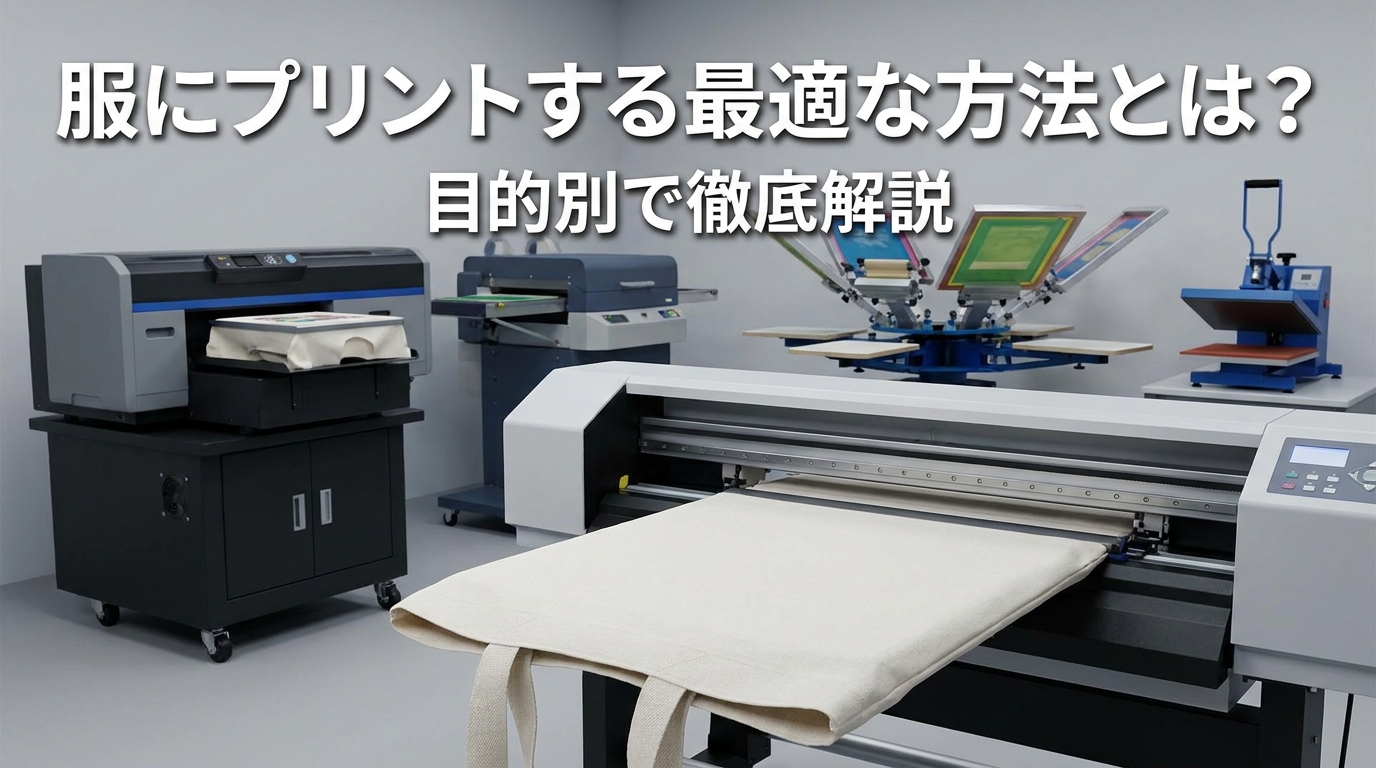 服にプリントする最適な方法とは？目的別で徹底解説
