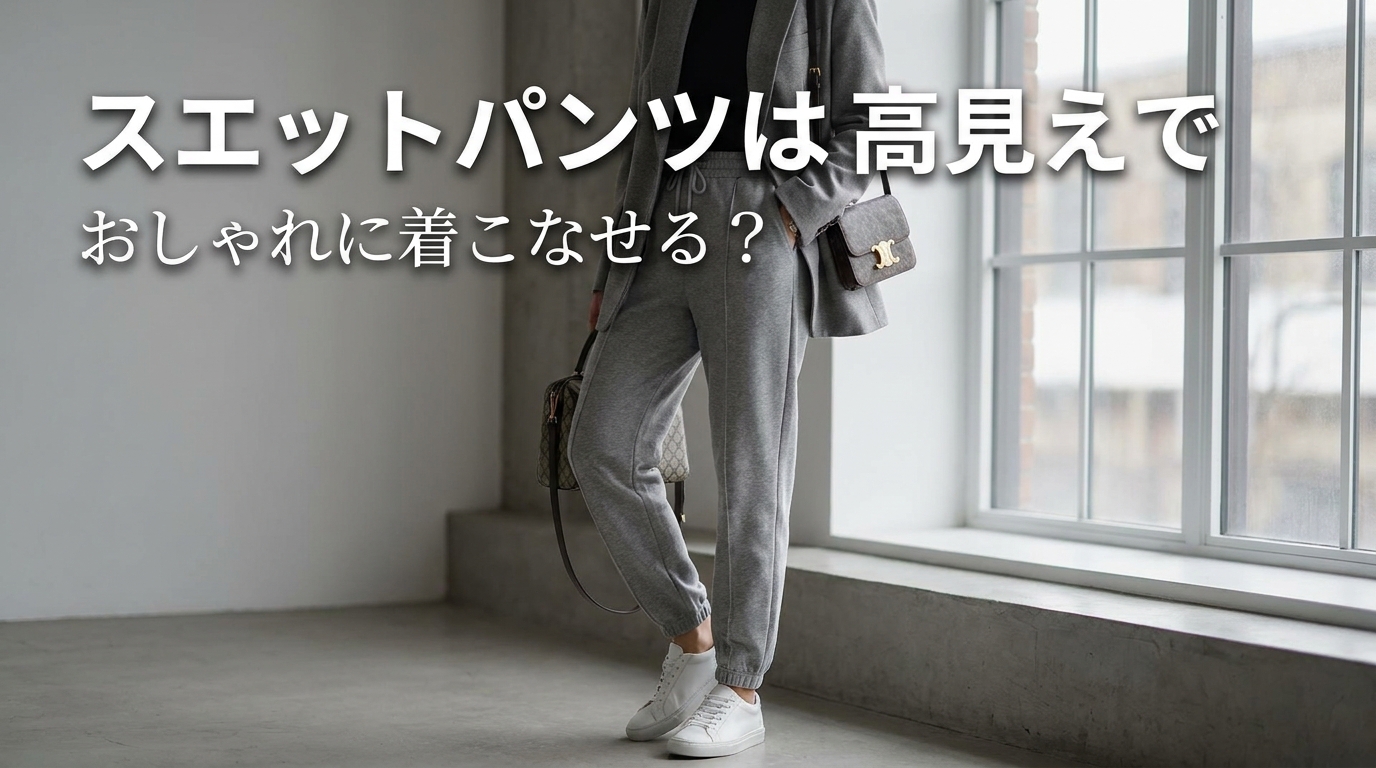 スエットパンツは高見えでおしゃれに着こなせる?