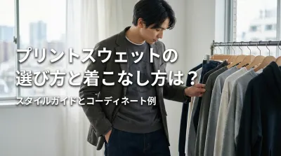 プリントスウェットの選び方と着こなし方は？