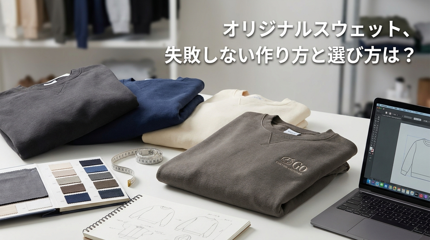 オリジナルスウェット、失敗しない作り方と選び方は?