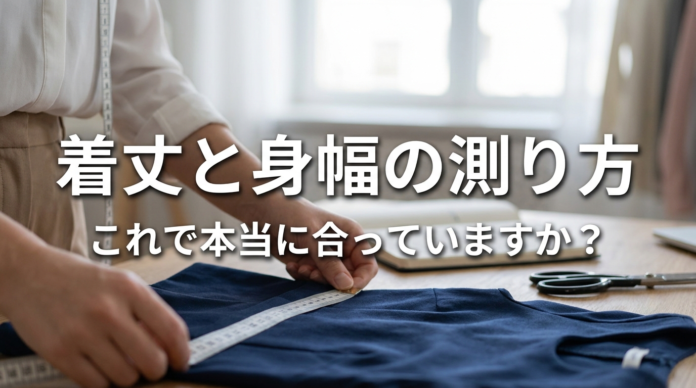 着丈と身幅の測り方、これで本当に合っていますか？