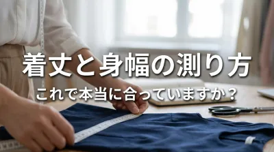 着丈と身幅の測り方、これで本当に合っていますか？