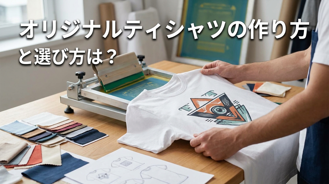 オリジナルティシャツの作り方と選び方は?