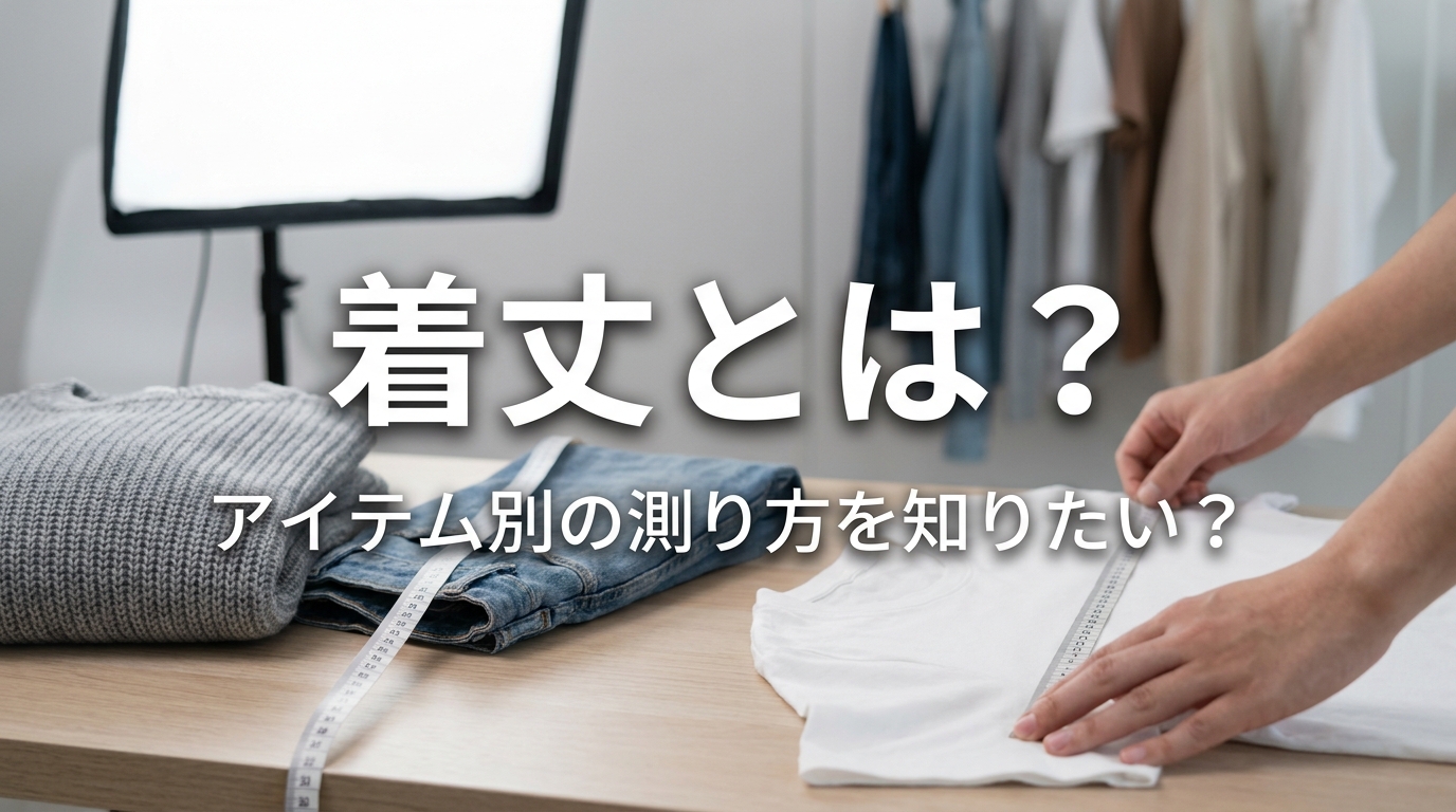 着丈とは？アイテム別の測り方を知りたい？