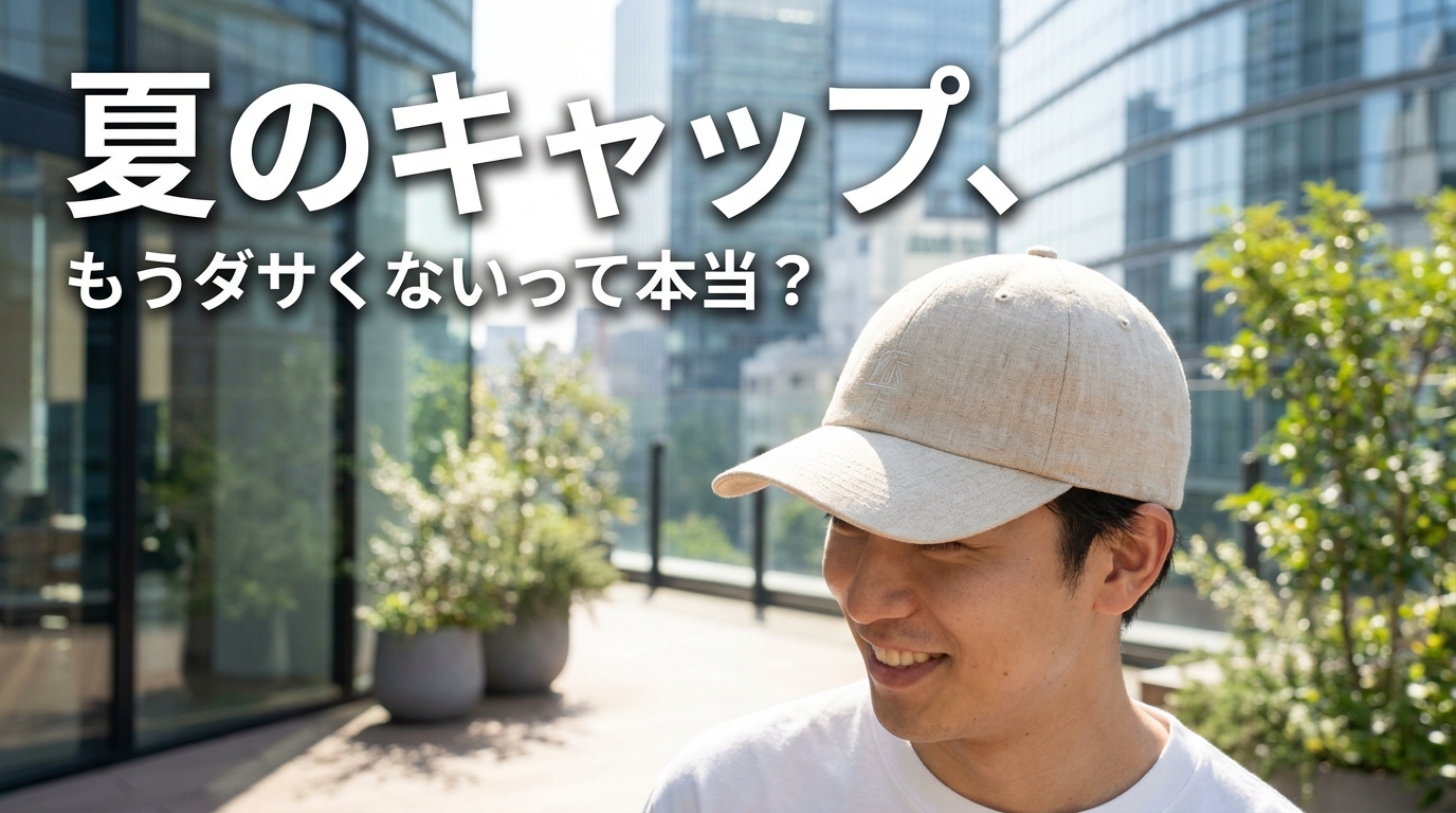 夏のキャップ、もうダサくないって本当?