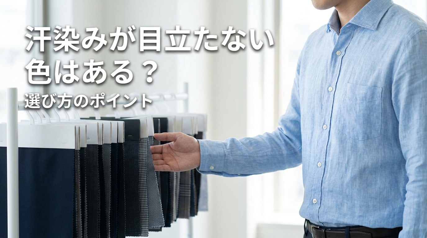 汗染みが目立たない色はある?選び方のポイントとは