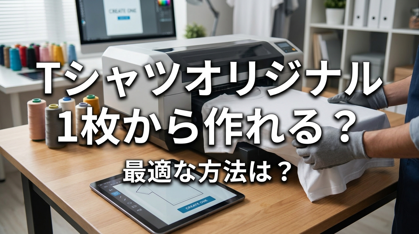 tシャツオリジナル 1枚から作れる？最適な方法は？