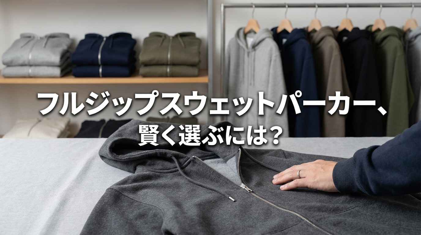 フルジップスウェットパーカー、賢く選ぶには?