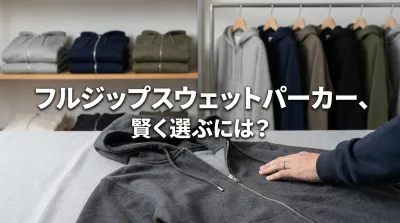 フルジップスウェットパーカー、賢く選ぶには？