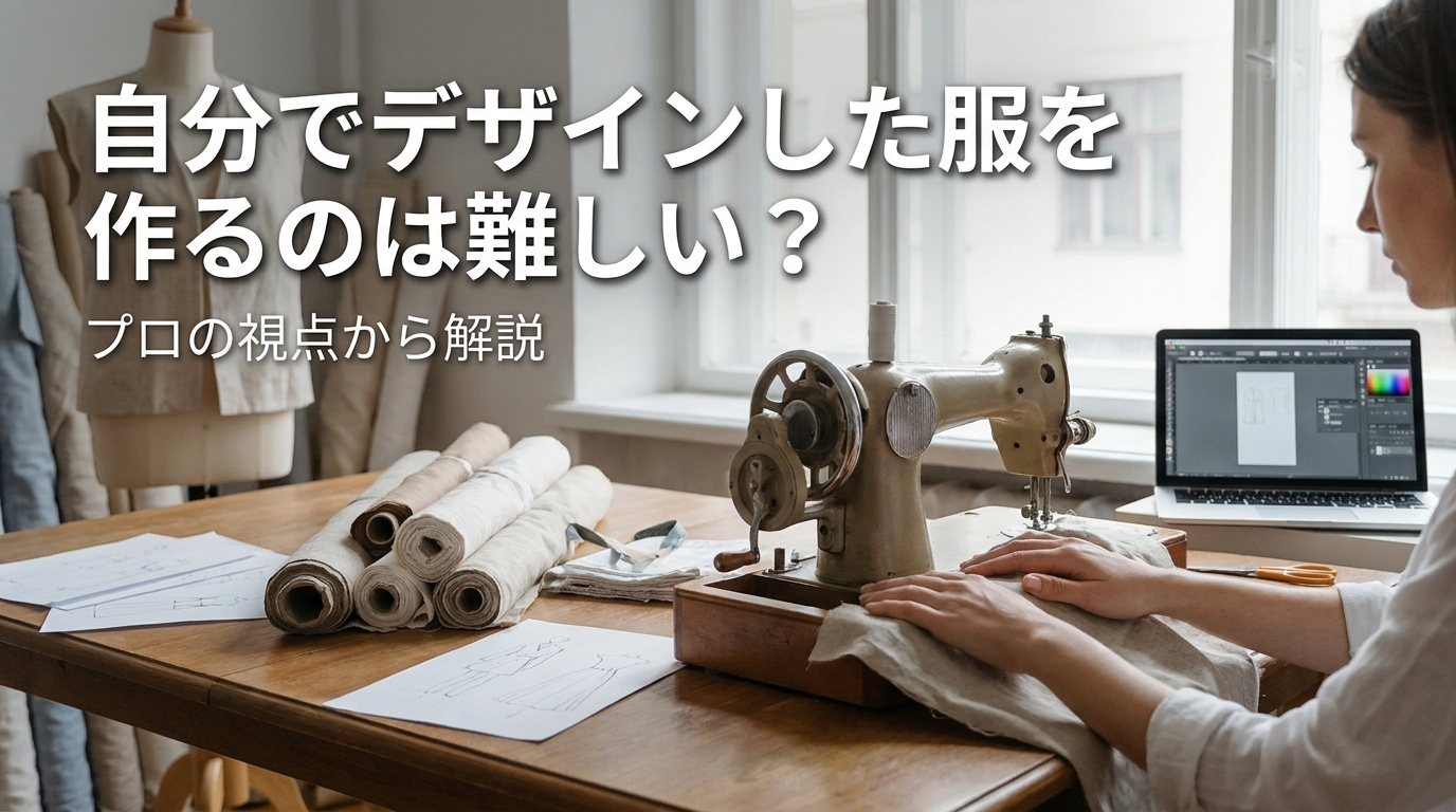 自分でデザインした服を作るのは難しい?