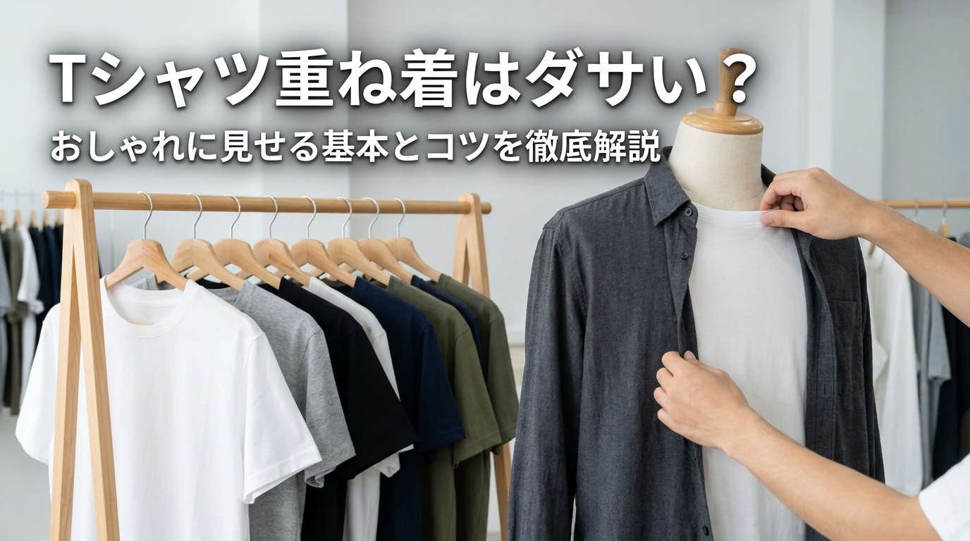 Tシャツ重ね着はダサい？おしゃれに見せる基本とコツを徹底解説