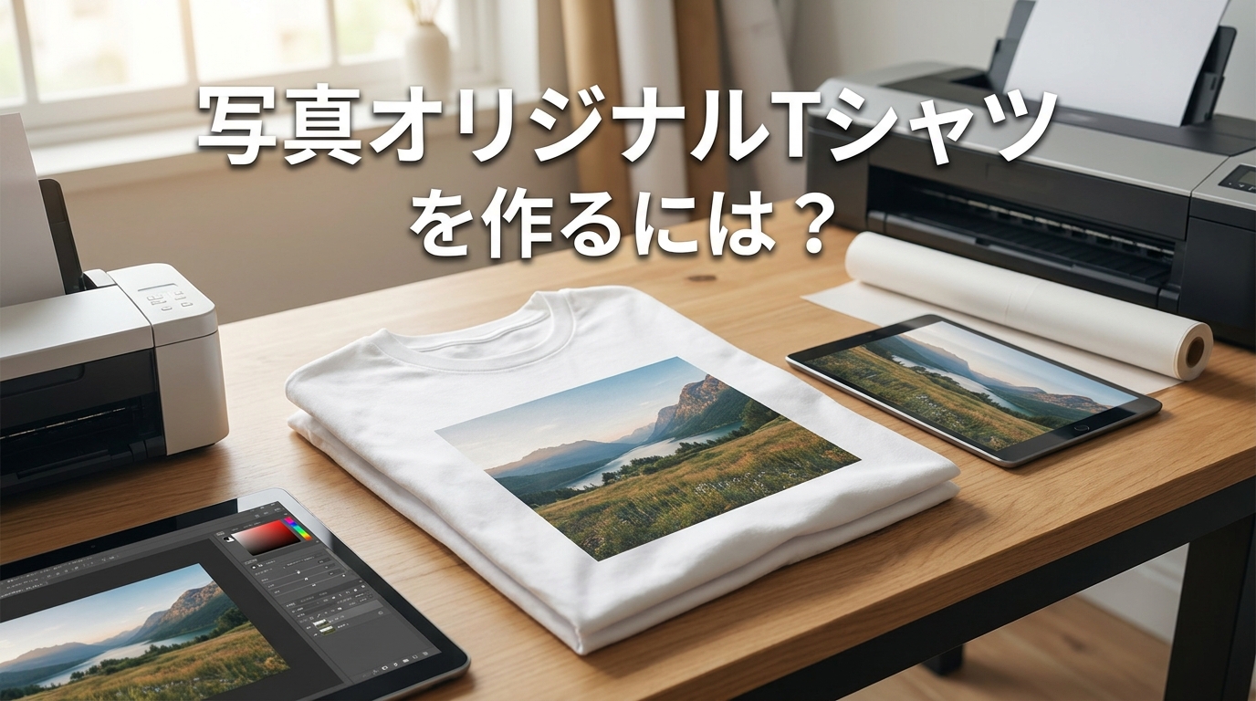 写真オリジナルTシャツを作るには？