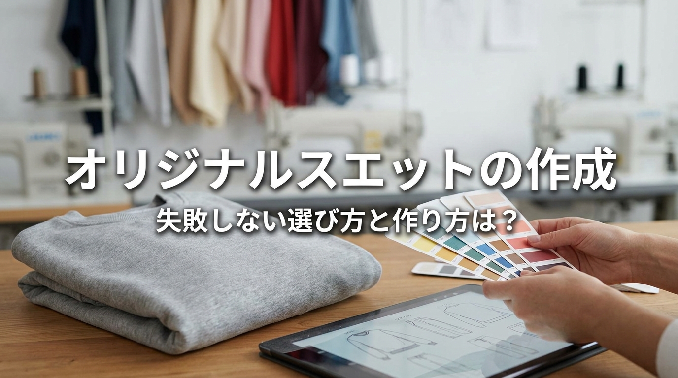 オリジナルスエットの作成、失敗しない選び方と作り方は？