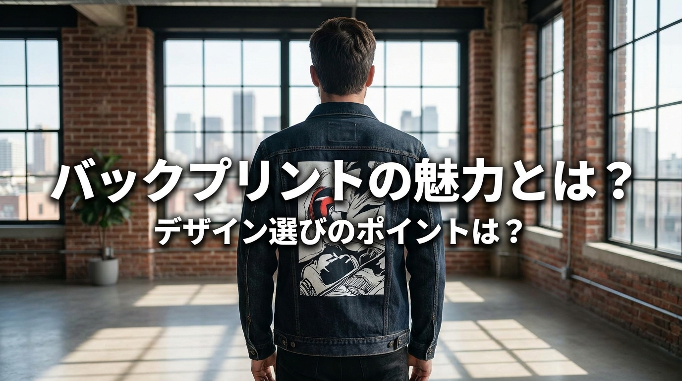 バックプリントの魅力とは？デザイン選びのポイントは？