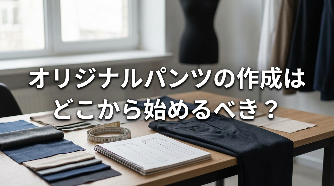 オリジナルパンツの作成はどこから始めるべき？