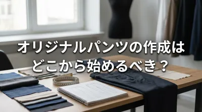 オリジナルパンツの作成はどこから始めるべき？